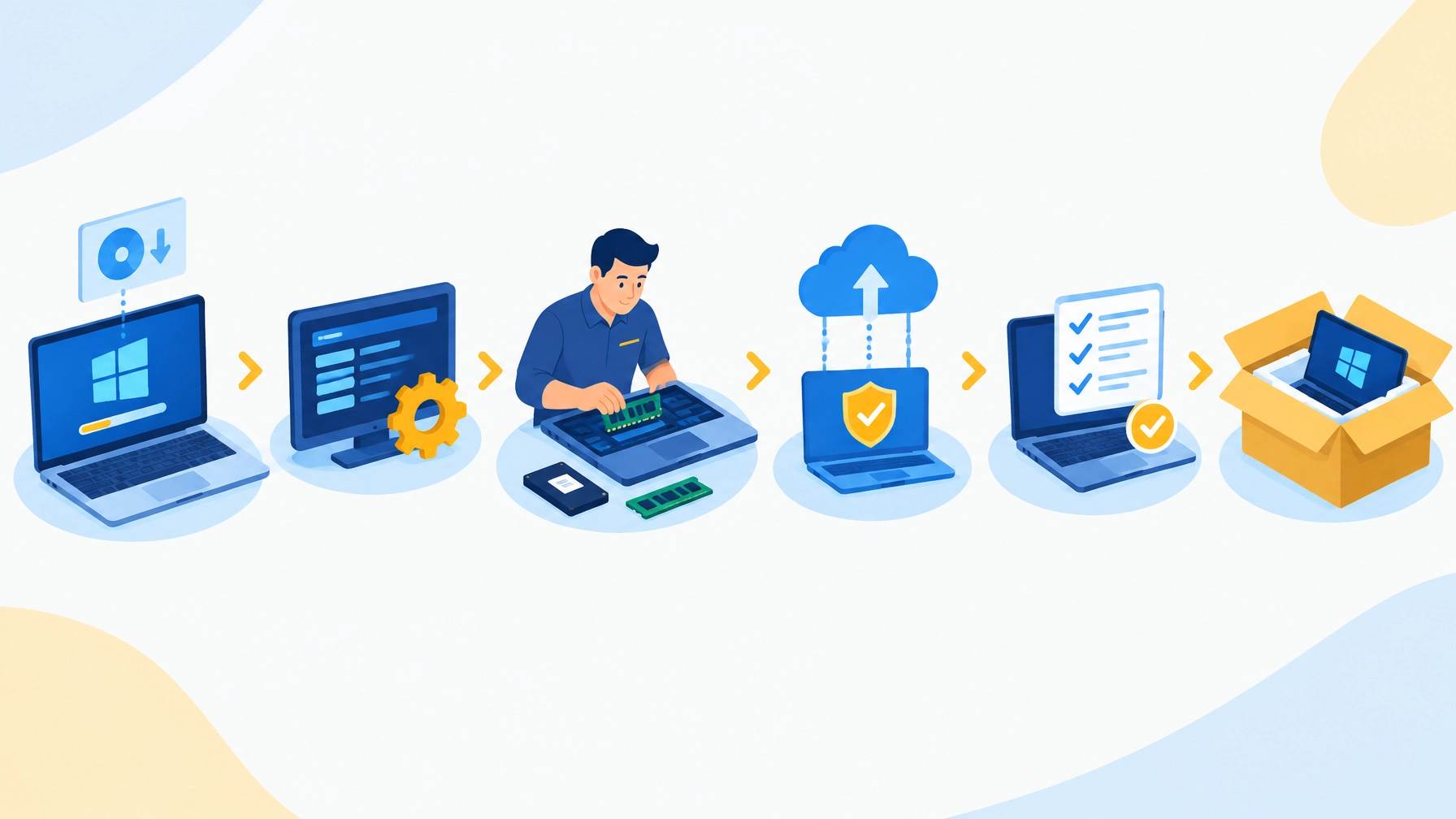 The pre-deployment process: imaging, configuration, assembly, management enrollment, and validation